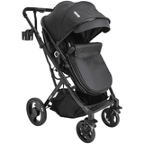 Carrinho De Bebe Kiddo Vox Ii Preto Berço Passeio Moises