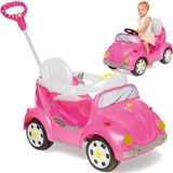 Carrinho De Passeio E Pedal Para Bebe Calesita Fouks Rosa 30kg