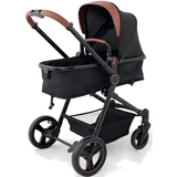 Carrinho De Bebe Galzerano Ivy Berço Passeio Moises Black