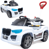 Carrinho BM Car Branco Maral de Passeio e Pedal Infantil 30kg