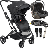Carrinho De Bebe Bebe Conforto Base Isofix Kiddo Zig Zag Preto