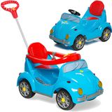 Carrinho De Passeio E Pedal Para Bebe Calesita Fouks Azul 30kg