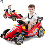 Carrinho Infantil F25 Vermelho De Passeio E Pedal Calesita 30kg