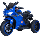 Triciclo Super Moto Com 3 Rodas Bang Toys Eletrico 6v Azul