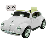 Carro Volkswagen Fusca Beetle Branco 12v Eletrico Cr Zippy Toys