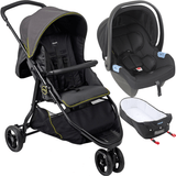 Carrinho De Bebe Moises Bebe Conforto Burigotto Cr3 Gray Neon