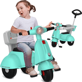 Carrinho Scooter Banderetta Turquesa Bandeirante Passeio Pedal