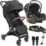 Carrinho Kiddo Bebe Conforto Base Isofix Sprint Preto