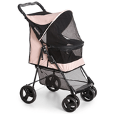 Carrinho De Bebe Para Pet Lecco Rosa - Galzerano