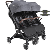 Carrinho Kiddo Sprint Ii Grafite Para Gemeos Duplo Compacto