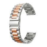 Pulseira Relogio Smartwatch 3 Elos Smartband Aço Inox Inteligente Band Rosa