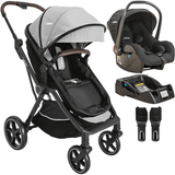 Carrinho Kiddo Com Bebe Conforto E Base Nomad Grafite