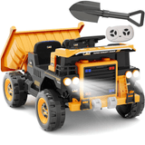 Caminhão De Pedreira Elétrico 12v Com Pá E Caçamba Car Truck Bandeirante Com Controle