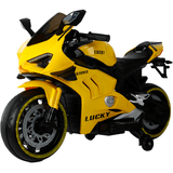 Moto Ducati V4 Super Power Lucky Bang Toys Eletrica 12v Amarela