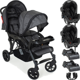 Carrinho Para Gemeos Galzerano Doppio 2 Bebe Conforto 2 Bases