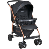 Carrinho De Bebê Para Passeio Reversível Rio K Burigotto Preto/cobre