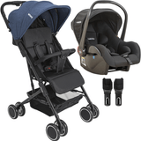 Carrinho Mascote Melange + Bebê Conforto Melange Marinho Whoop - Kiddo