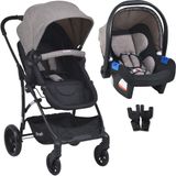 Carrinho De Passeio Travel System Convert Capuccino - Burigotto