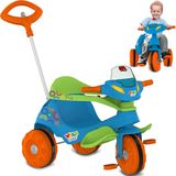 Triciclo Infantil De Empurrar Velobaby Passeio E Pedal Azul - Bandeirante