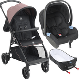 Carrinho De Bebe Moises Com Bebe Conforto Burigotto Lui Rose