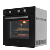 Forno A Gás De Embutir Fischer Infinity 78l Com Grill Preto 220v