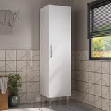 Armário De Lavanderia Multiuso Com 1 Porta 45cm Multimóveis Cr30040 Branco