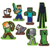 Decoração De Mesa Minecraft 8 Peças Festa Infantil Gamer
