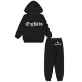Conjunto Moletom Infantil Felpudo Masculino Com Capuz E Bolsos Roupa De Frio Criança Menino