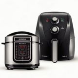 Fritadeira Elétrica Sem Óleo Air Fryer Mondial Family Afn40fb 4 L + Panela Elétrica De Pressão Digital Master Cooker Pe-38 5l