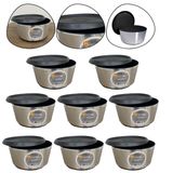 Kit 8 Pote Organizador Multiuso Hermético 2 Litros Bpa Free