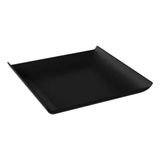 Prato Quadrado De Sobremesa 16cm Preto 10536/0008 - Coza