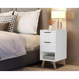 Mesa Cabeceira Apartamento Plus Pé Palito Branco Comprar