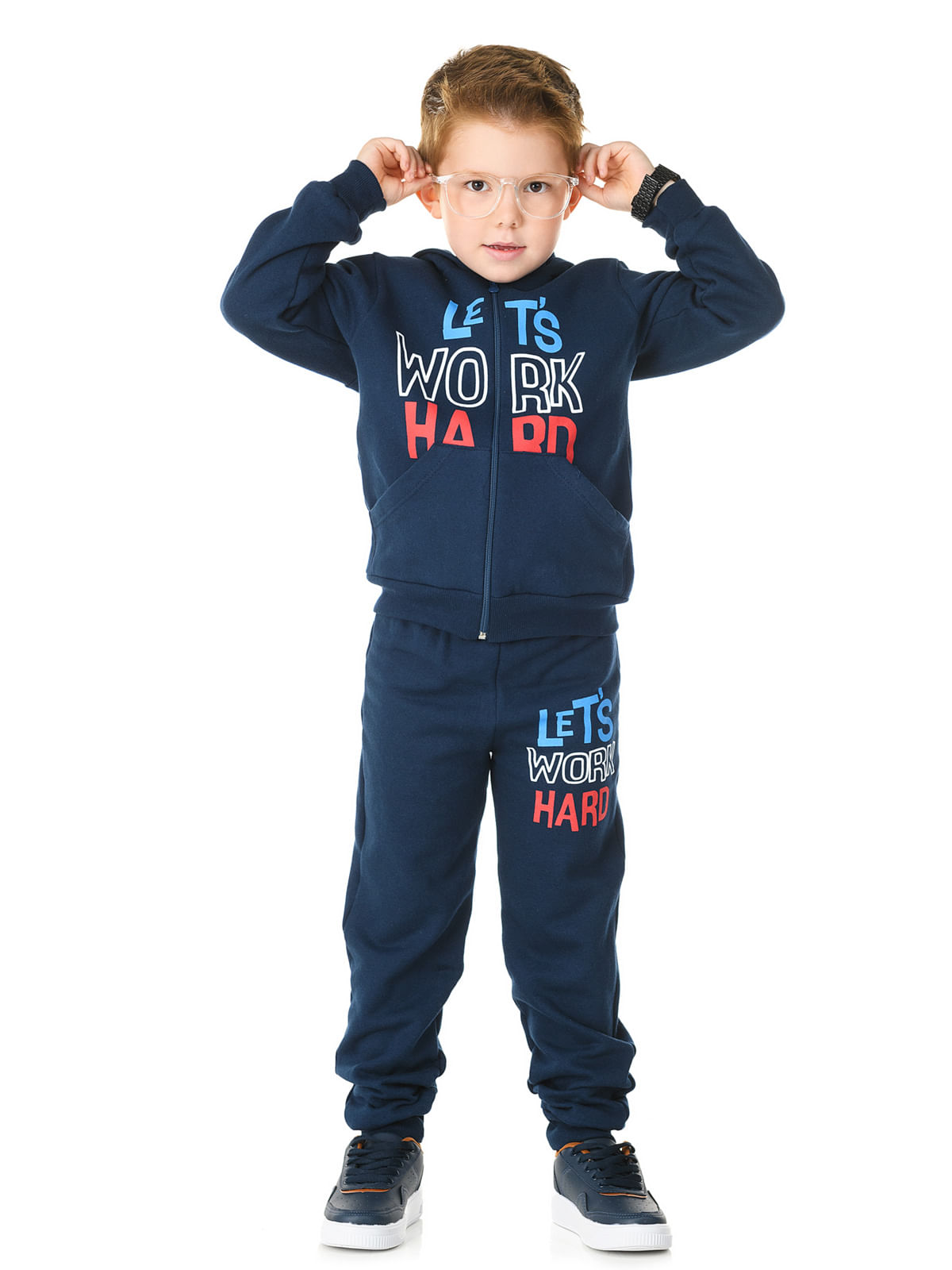 Conjunto Moletom Infantil Felpudo Masculino Com Jaqueta E Calça