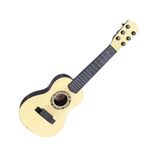Violão Infantil 06 Cordas Aço Brinquedo Musical Creme