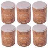 Saleiro Decorado 100ml Com 6 Unidades Plasutil Ref. 16547