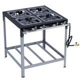 Fogão 4 Bocas M14 Stori Max Alta Pressão 30x30 P5 - Metalmaq Gás Glp - Botijão Metalmaq