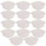 Pote De Plástico Pop Quadrado 2 Litros Incolor Com 14 Unidades Plasutil Ref.5772