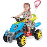Carrinho De Passeio E Pedal Maral Quadriciclo Colorido 30kg