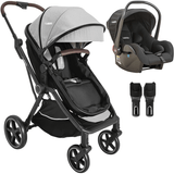 Carrinho De Bebe Moises Com Bebe Conforto Kiddo Nomad Grafite