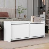 Sapateira Dália 2 Portas Basculantes 130cm Branco