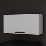 Armário Aéreo 80cm Em Mdf Com 1 Porta Almofada Basculante Branco