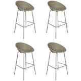 Kit Com 4 Banquetas De Jardim Drops Fendi