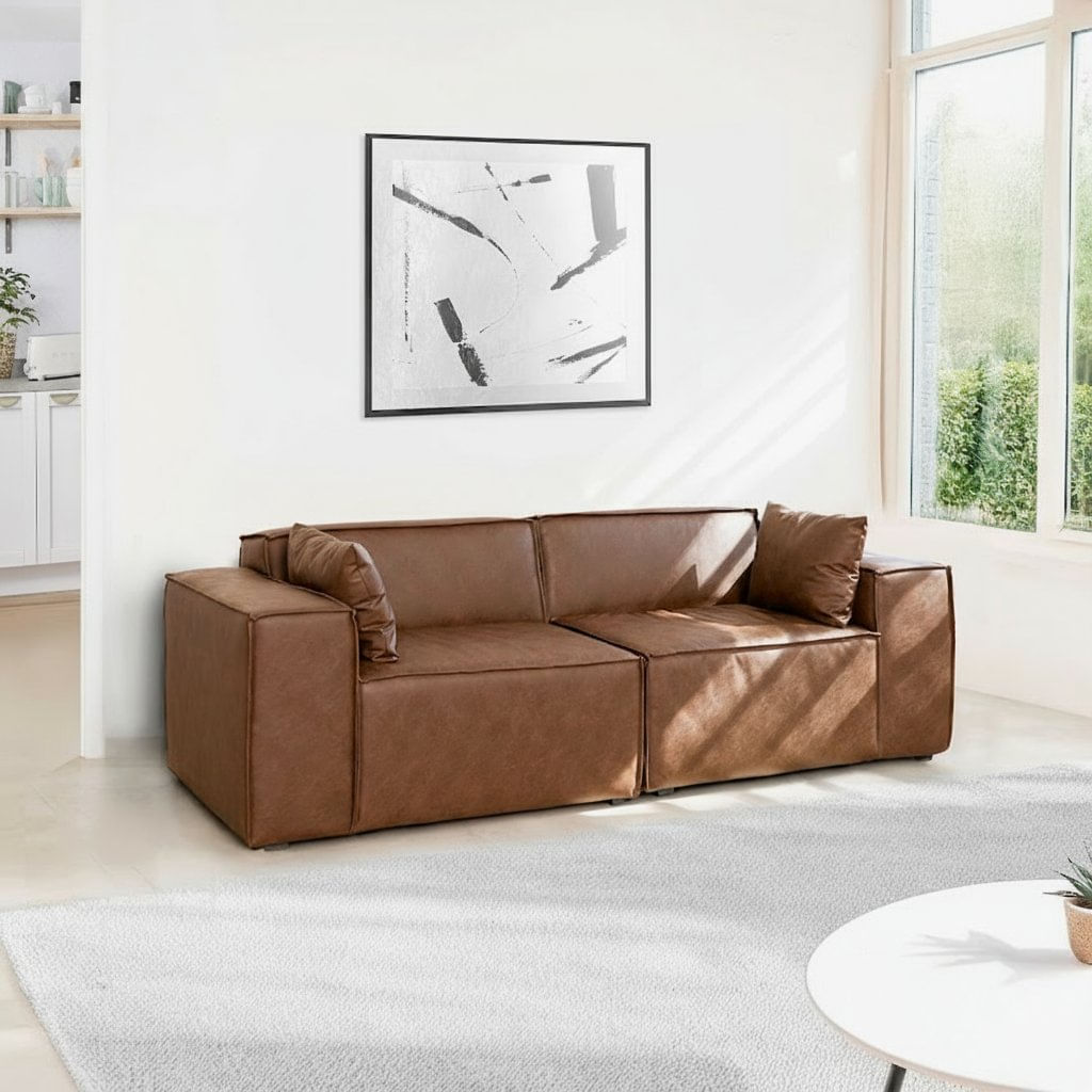 Sofá 2 Lugares 220cm Baobá Cabecasa Madeiraoriginals Coffee