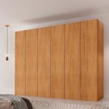 Guarda-roupa Casal 100% Mdf 6 Portas E 6 Gavetas Vision Naturalle