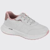 Tênis Sport Infantil Meninas Casual Conforto Molekinha 2580.102.28656 - Branco/rosa - 33