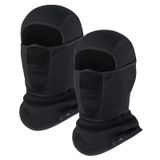 Máscara De Esqui Balaclava Otxnirey À Prova De Vento, Lã De Inverno Preta