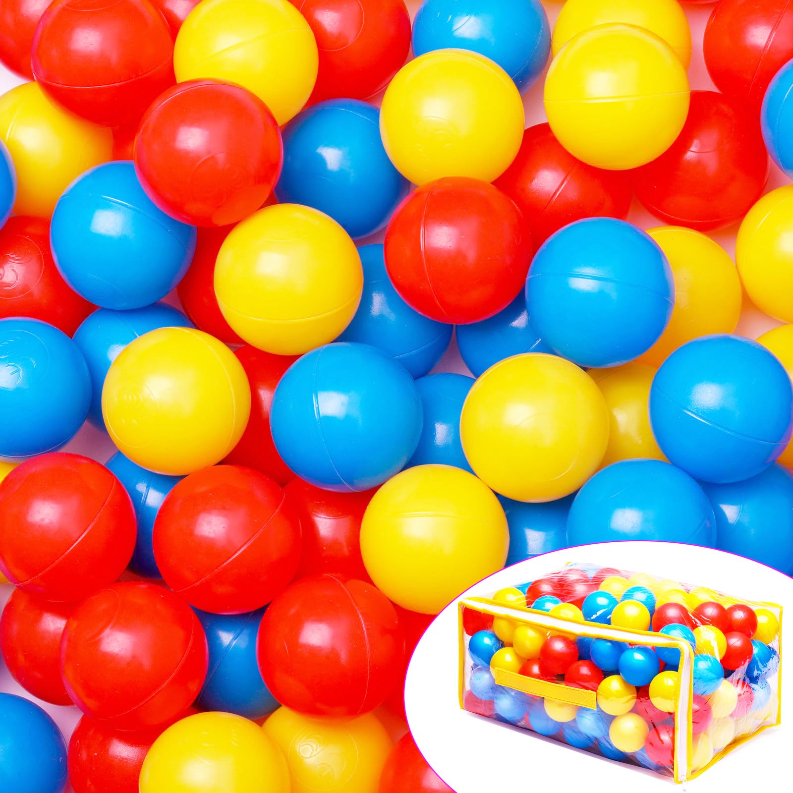 Ball Pit Balls Vanland Para Bebês E Crianças Pequenas Com Bolsa De Armazenamento