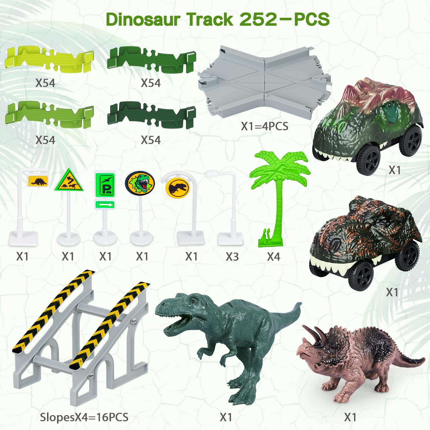 Brinquedos De Dinossauros Toyk Create A Dinosaur World 252 Peças