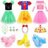 Roupas De Vestir Princess Up Meland Para Meninas De 3 A 8 Anos Com Brinquedos