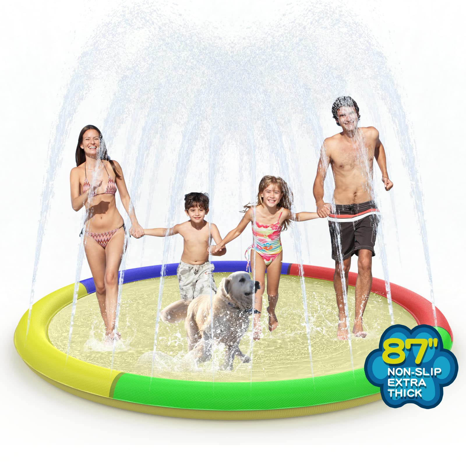 Splash Pad Growsland, Antiderrapante Para Crianças E Cães, 220 Cm